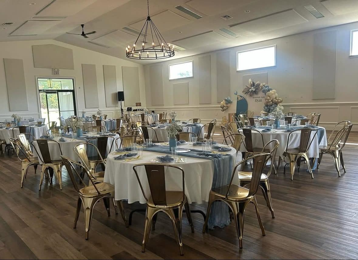 Existing banquet hall interior